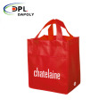 Supermarket Foldable Shopping Bag PP Woven Fabric Reusable Bag